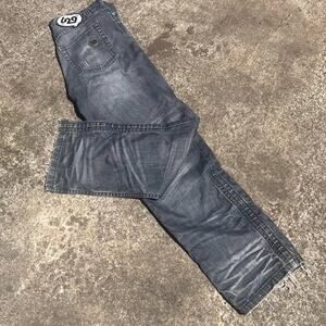 Vintage Y2K Low Rise Baggy Japanese Denim Jeans Size 36x34 Streetwear OG